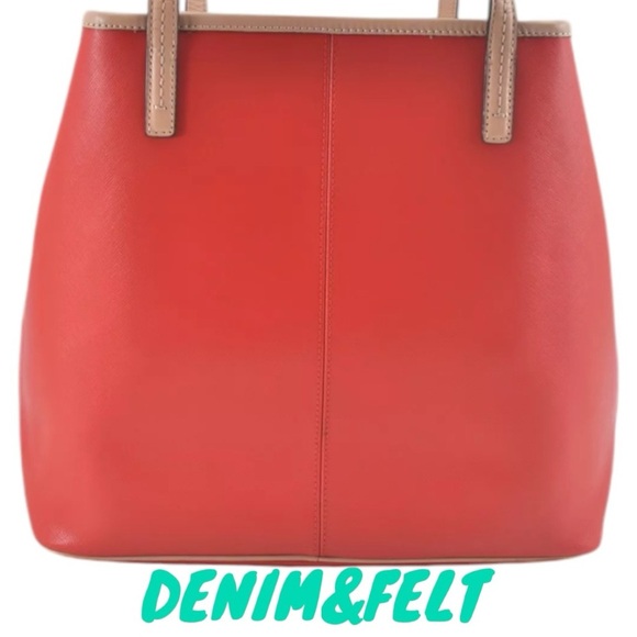 Coach Red Coated Canvas/Leather Metro Horse Carriage Shopper Tote Shoulder Bag♥️ - Picture 3 of 16